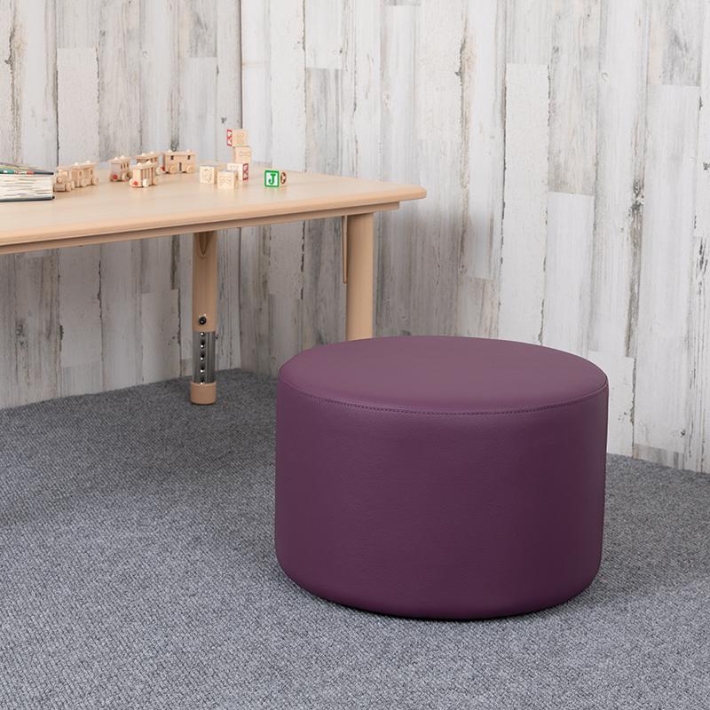 Soft Seating Collaborative Circle for Classrooms and Daycares - 12" Seat Height (Purple). Picture 1