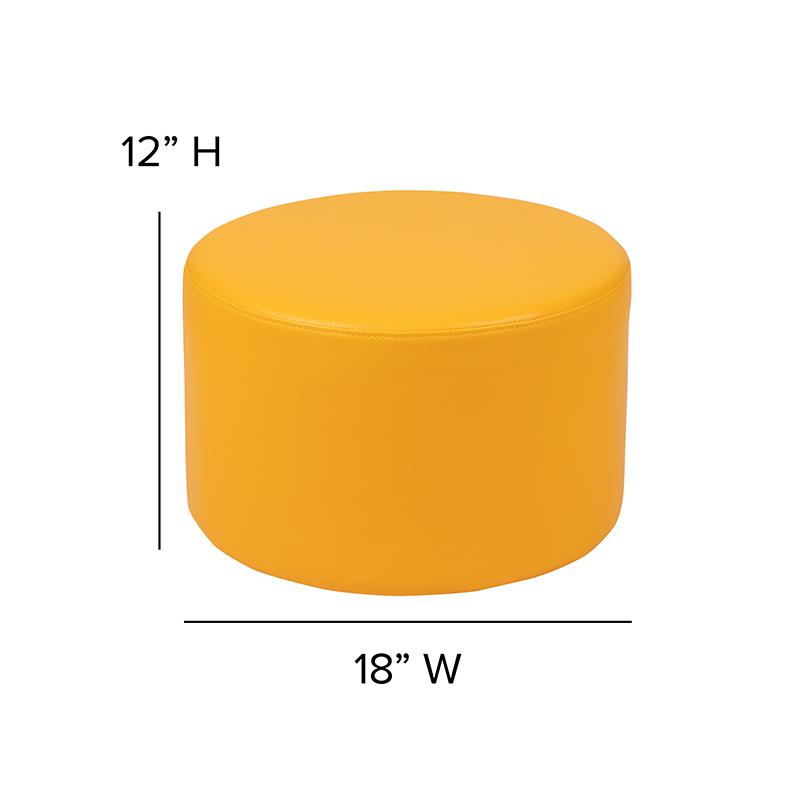 Soft Seating Circle for Classrooms and Daycares - 12" Seat Height (Yellow). Picture 6