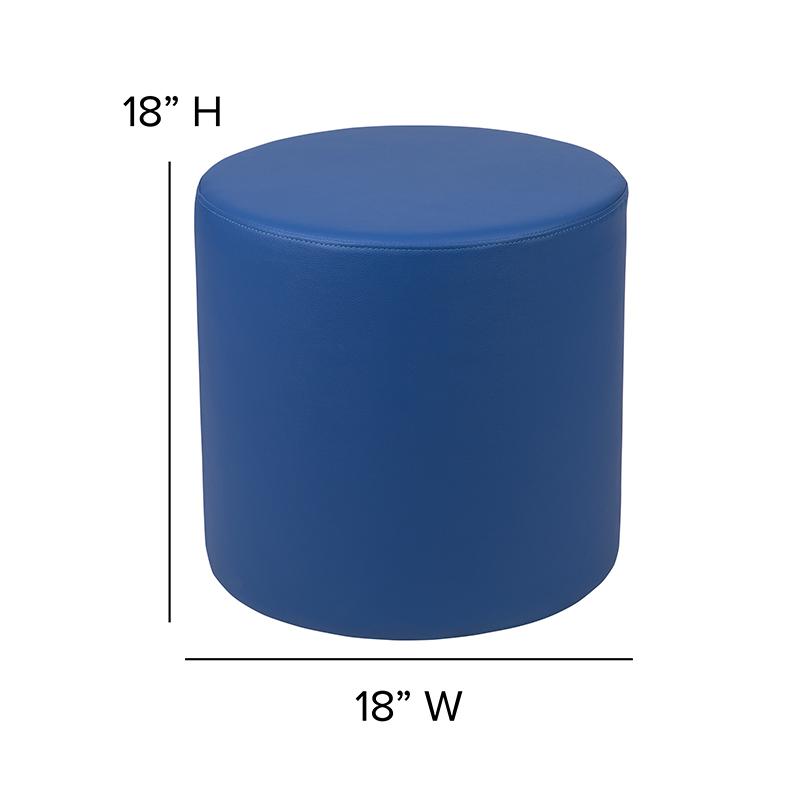 Soft Seating Circle for Classrooms and Common Spaces - 18" Seat Height (Blue). Picture 6