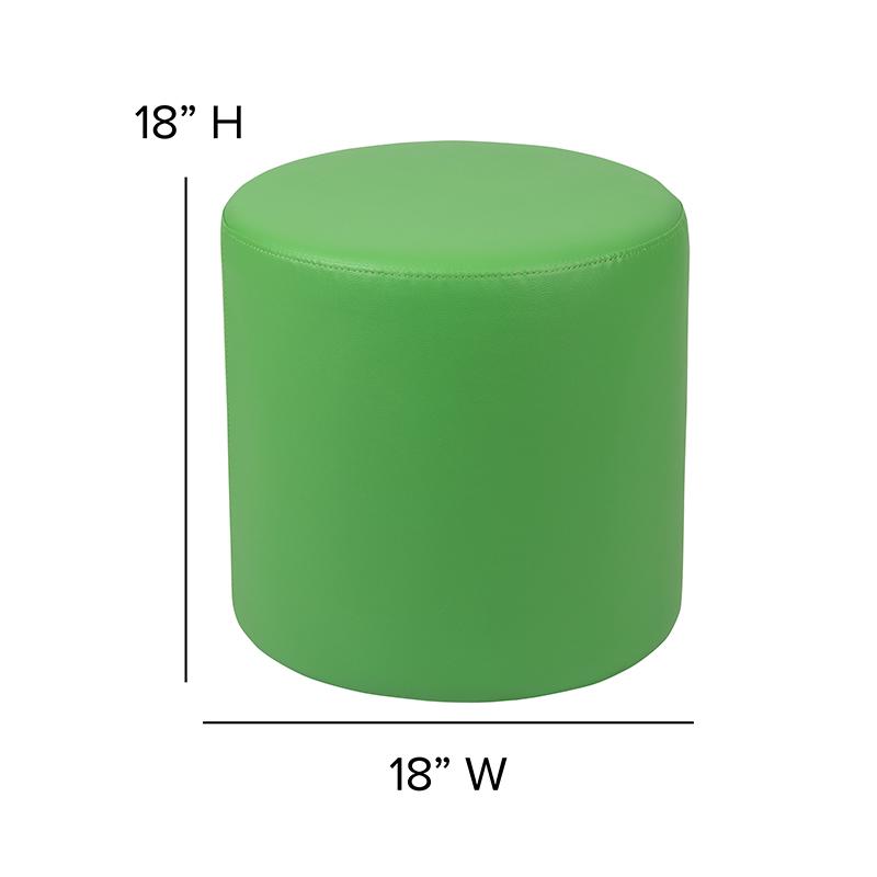 Soft Seating Circle for Classrooms and Common Spaces - 18" Seat Height (Green). Picture 6