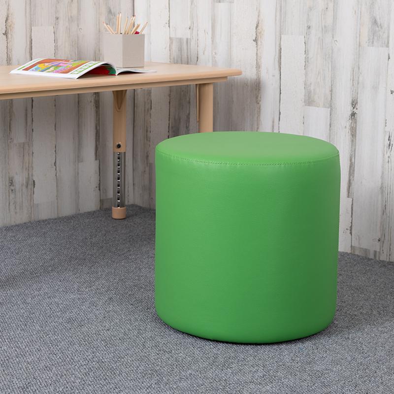Soft Seating Circle for Classrooms and Common Spaces - 18" Seat Height (Green). Picture 1