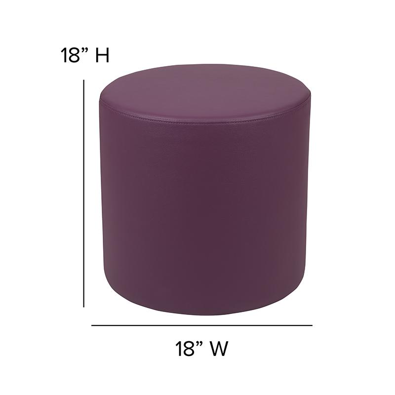 Soft Seating Circle for Classrooms and Common Spaces - 18" Seat Height (Purple). Picture 6