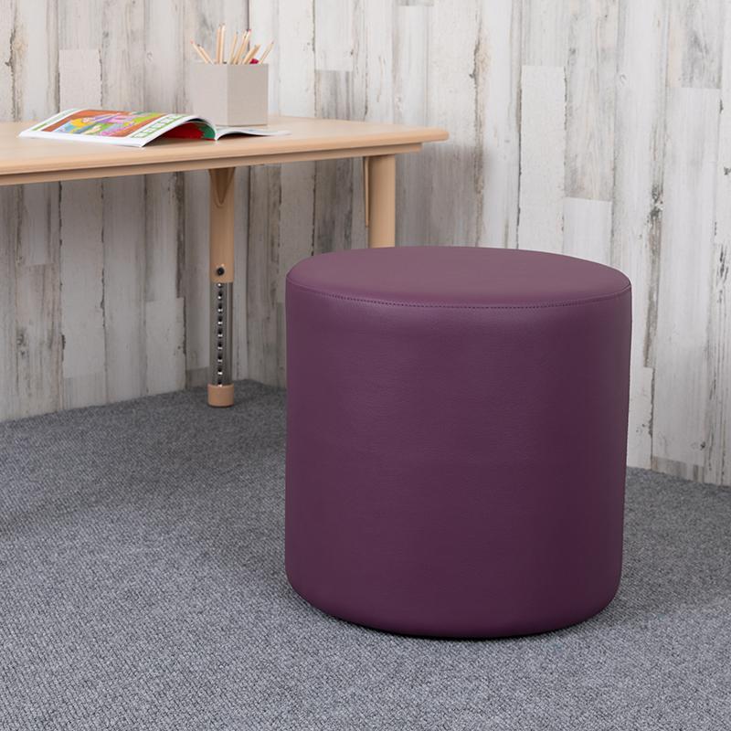 Soft Seating Circle for Classrooms and Common Spaces - 18" Seat Height (Purple). Picture 1