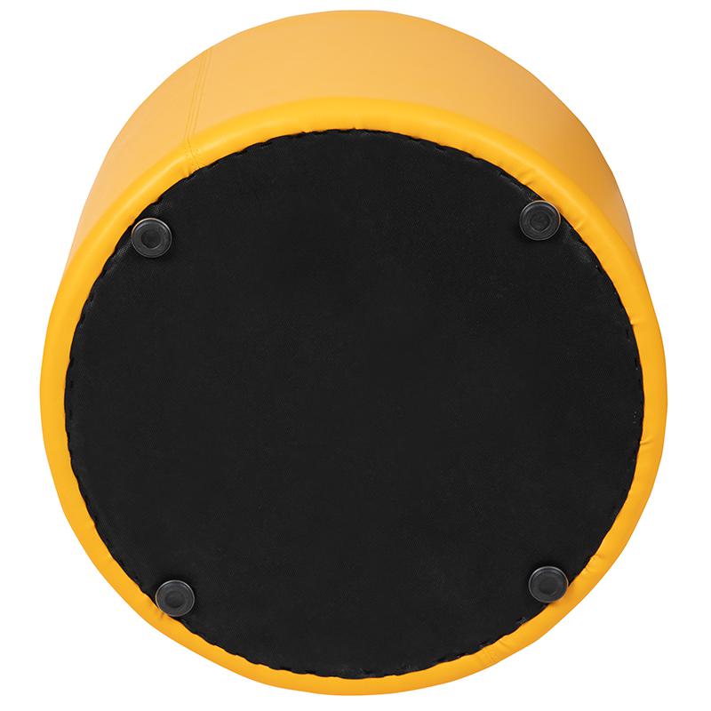 Large Soft Seating Circle for Classrooms and Common Spaces - Yellow. Picture 10
