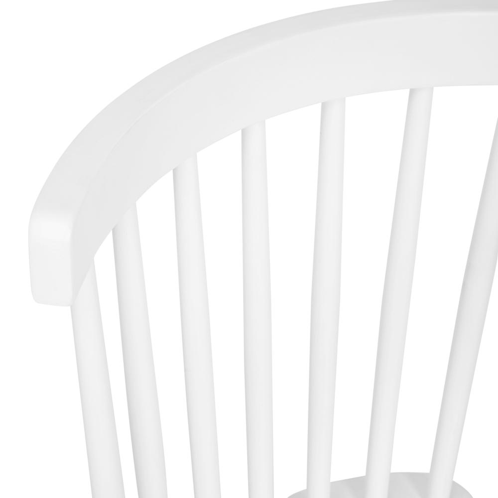 Ingrid Set of 2 Commercial Grade Windsor Dining Chairs, Solid Wood Armless Spindle Back Restaurant Dining Chairs in White. Picture 10