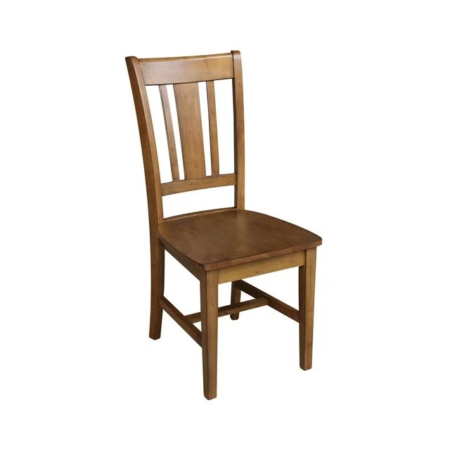 Set of Two San Remo Splatback Chairs, Pecan. Picture 2