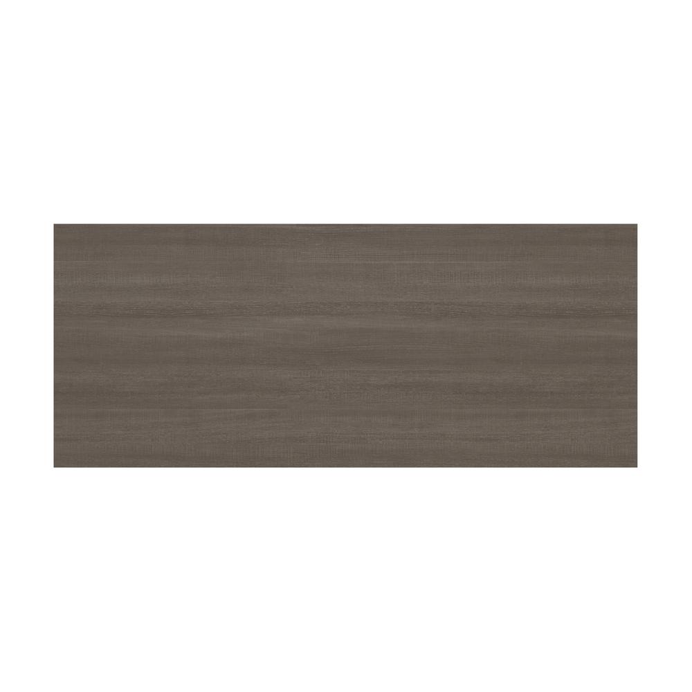 Bestar Prestige + 72W Desk Shell in bark grey & slate. Picture 6