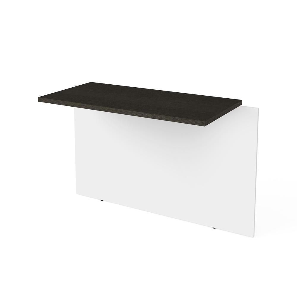 Bestar Pro-Concept Plus 40W Desk Bridge , White & Deep Grey. Picture 1