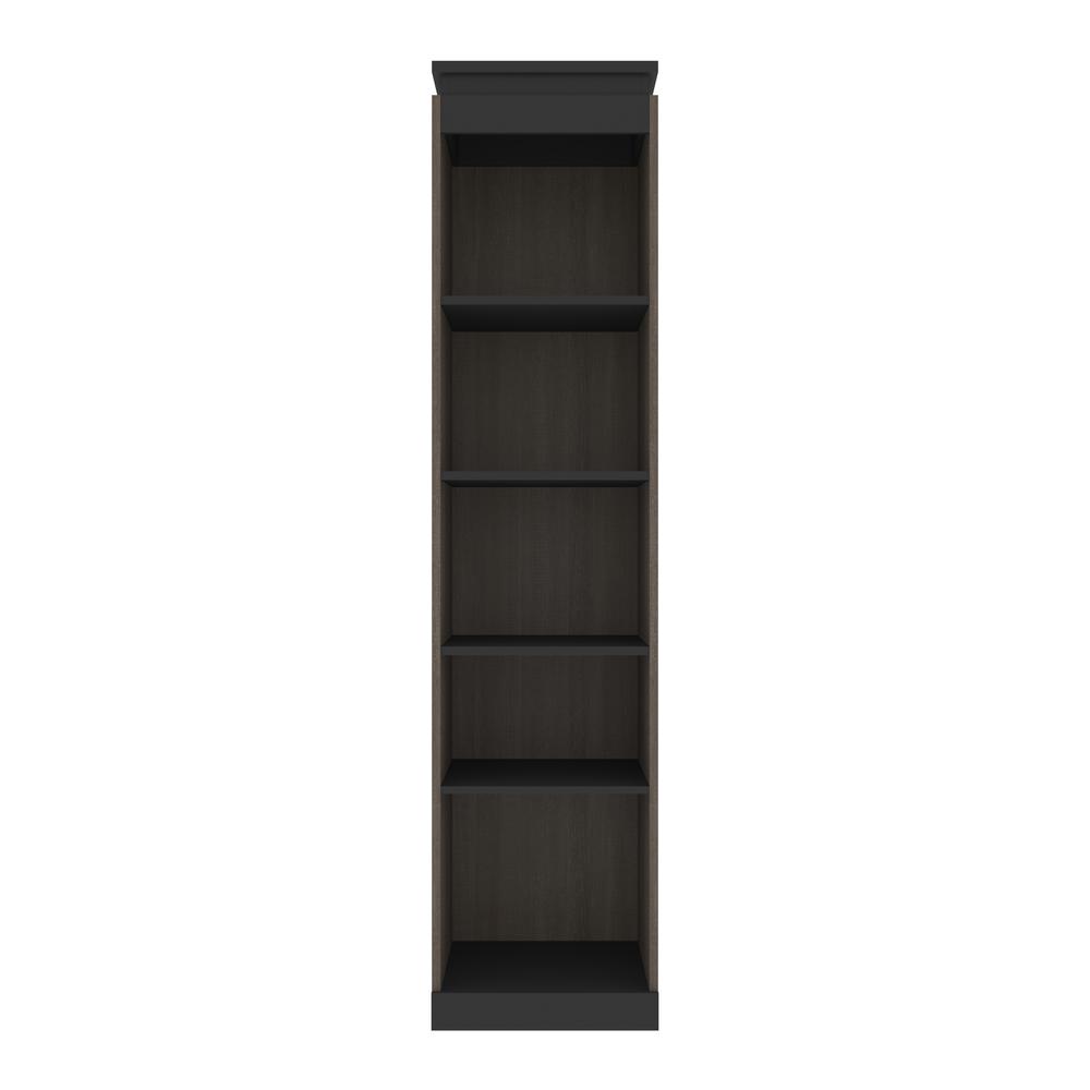 Orion  20W 20W Narrow Shelving Unit in bark gray and graphite. Picture 2