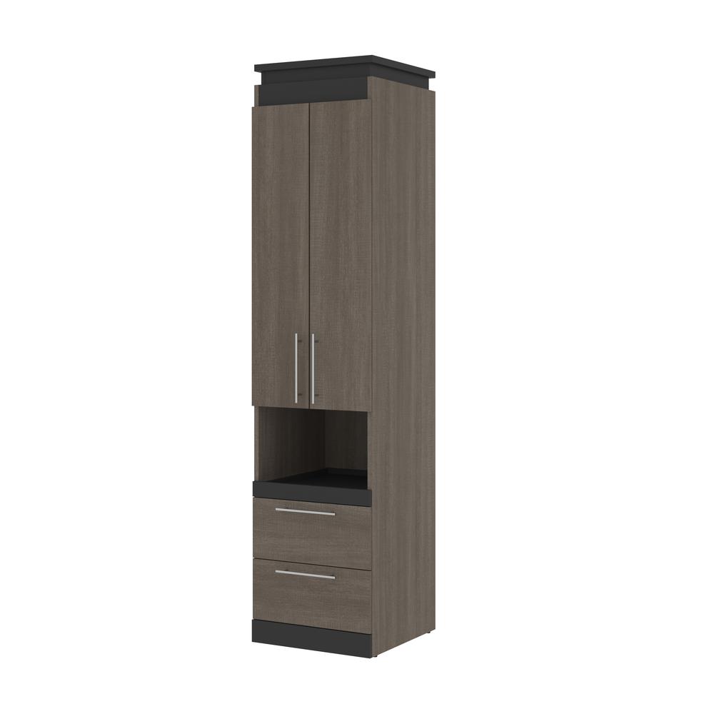 Orion  20W 20W Storage Cabinet with Pull-Out Shelf in bark gray and graphite. Picture 1