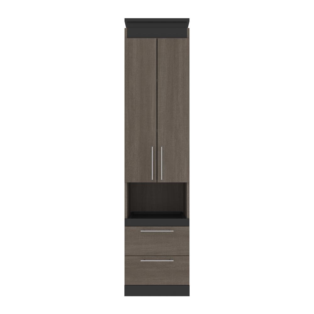 Orion  20W 20W Storage Cabinet with Pull-Out Shelf in bark gray and graphite. Picture 2