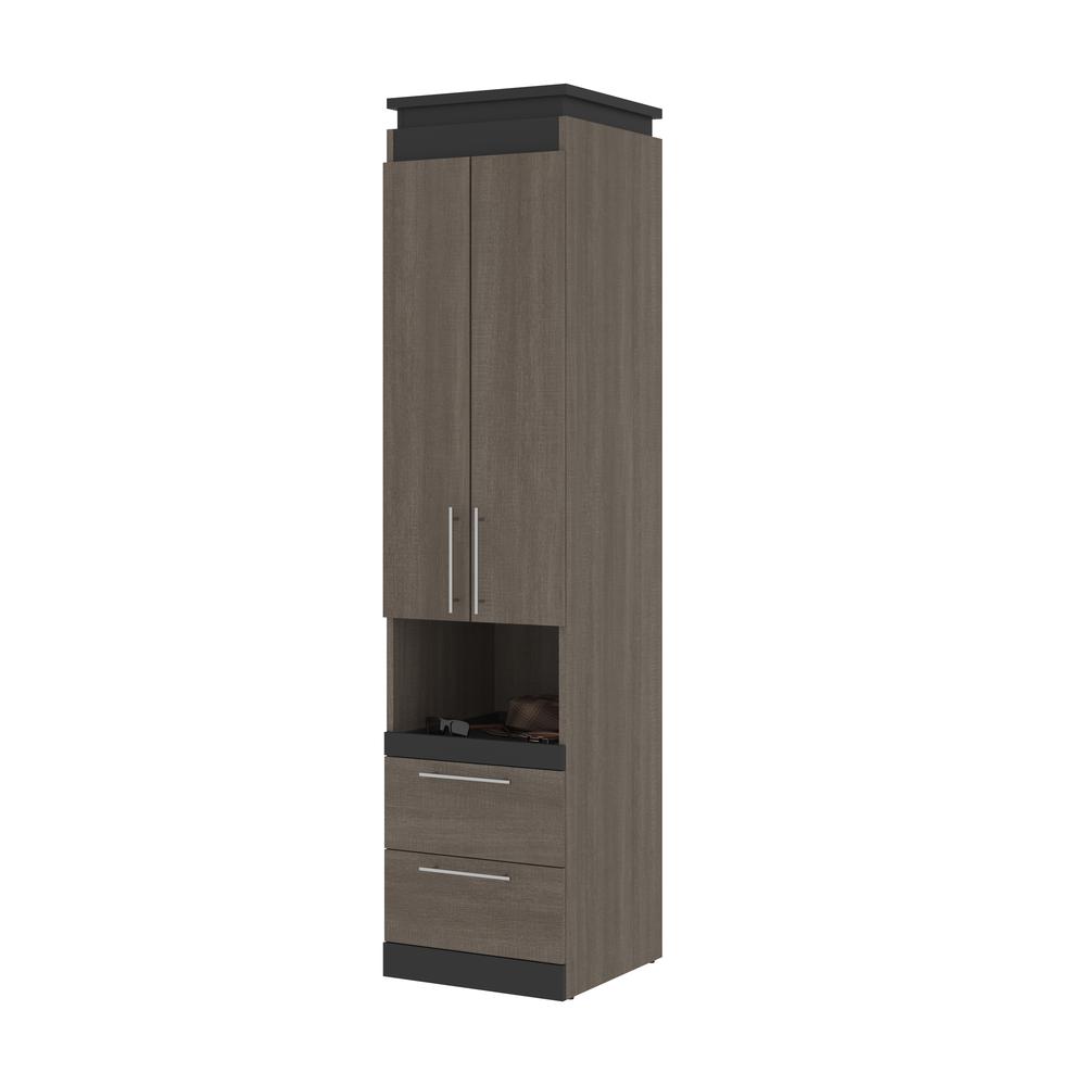 Orion  20W 20W Storage Cabinet with Pull-Out Shelf in bark gray and graphite. Picture 10