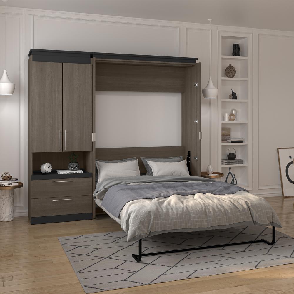 Full Murphy Bed with Storage and PullOut Shelf