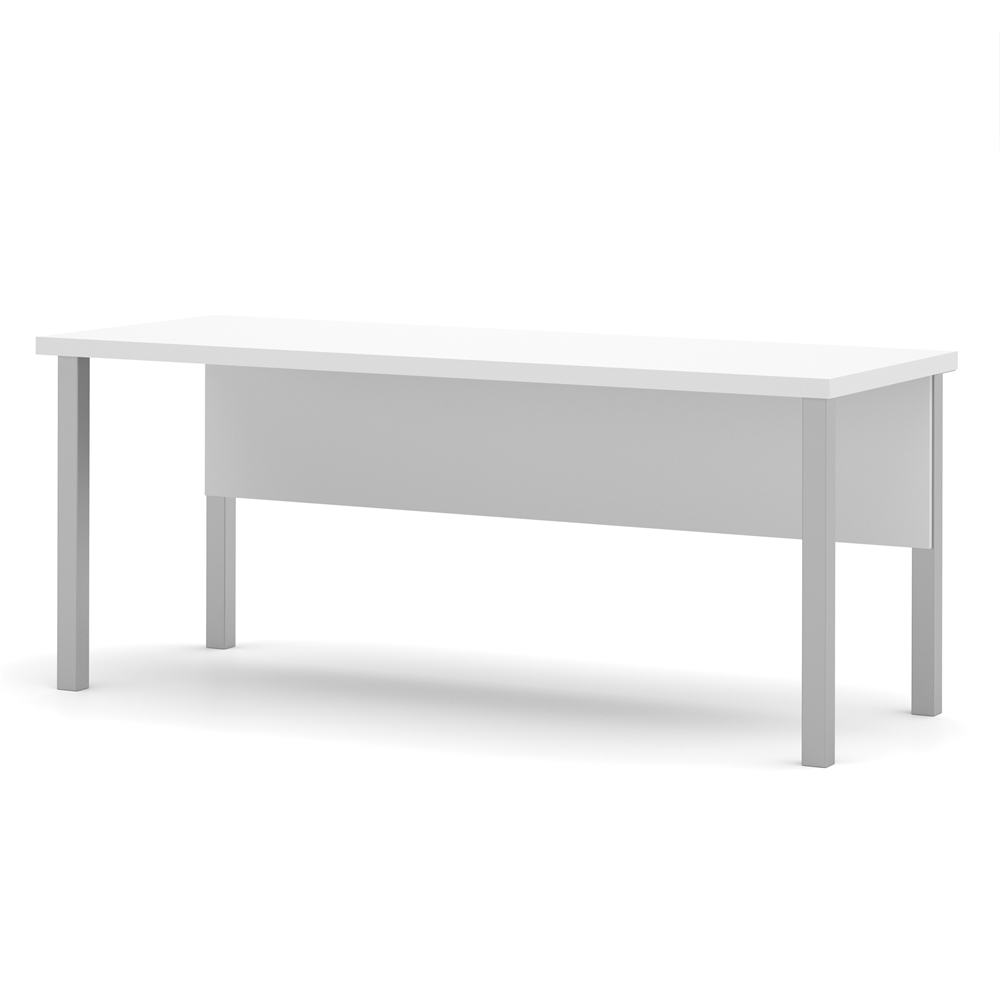 Pro-Linea Table with metal legs in White. Picture 1