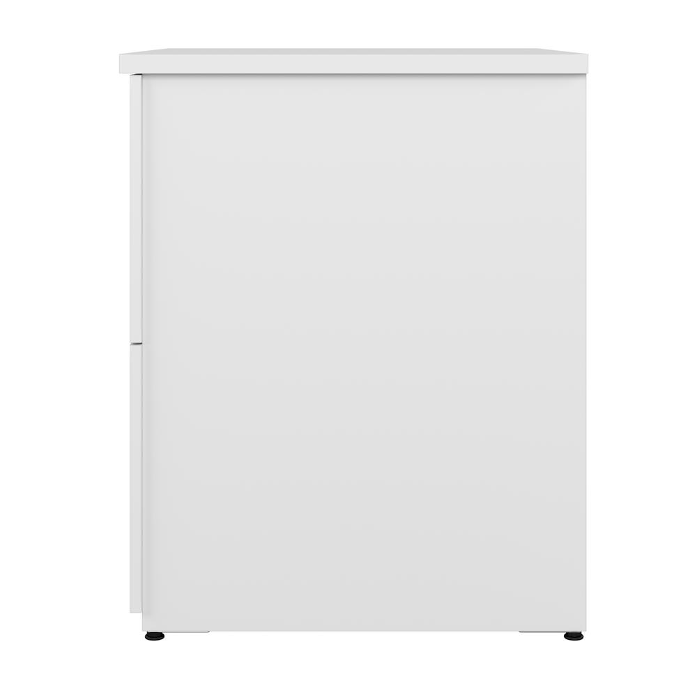 BESTAR Logan 28W 2 Drawer Lateral File Cabinet in pure white. Picture 8