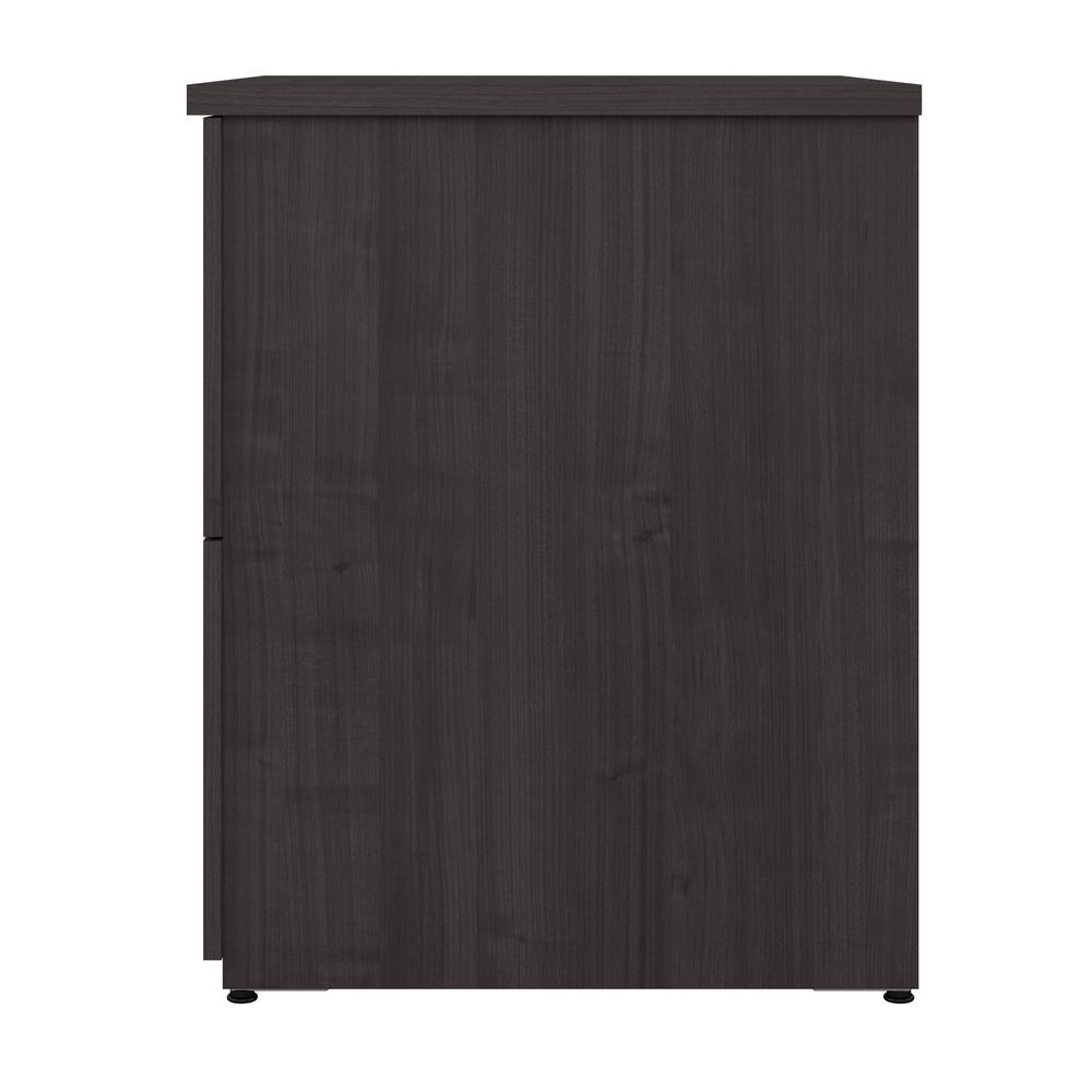 BESTAR Logan 28W 2 Drawer Lateral File Cabinet in charcoal maple. Picture 7