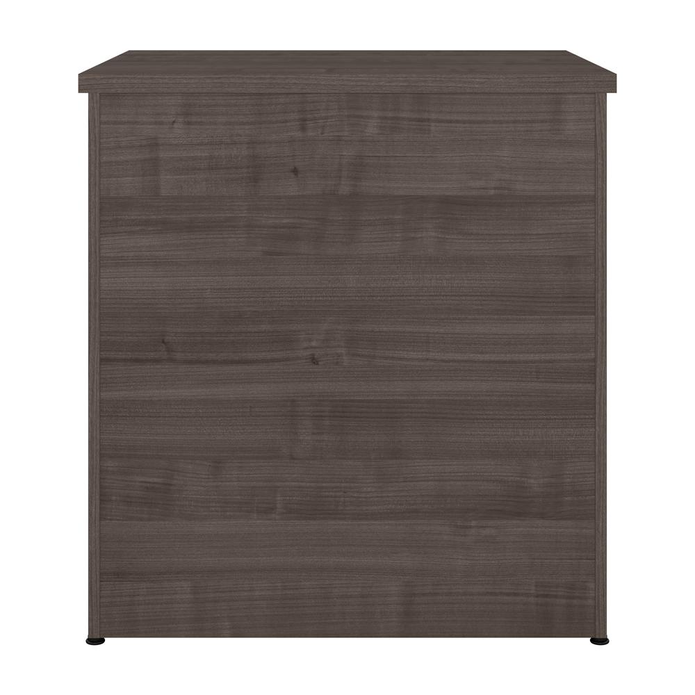 BESTAR Logan 28W 2 Drawer Lateral File Cabinet in medium gray maple. Picture 8