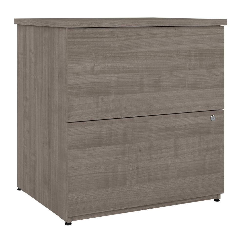 BESTAR Logan 28W 2 Drawer Lateral File Cabinet in silver maple. Picture 1