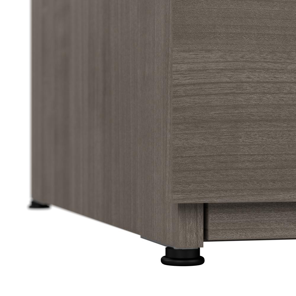 BESTAR Logan 28W 2 Drawer Lateral File Cabinet in silver maple. Picture 4