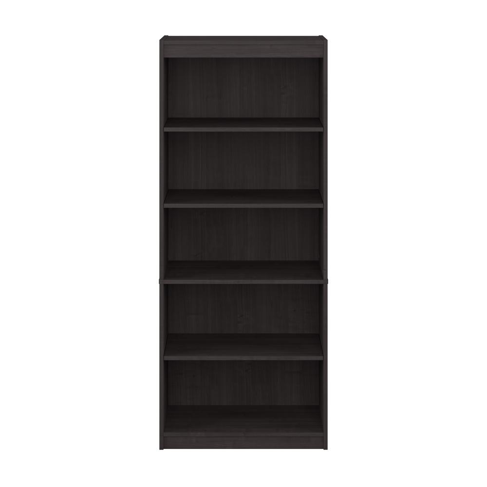 BESTAR Ridgeley 30W 5 Shelf Bookcase in charcoal maple. Picture 4