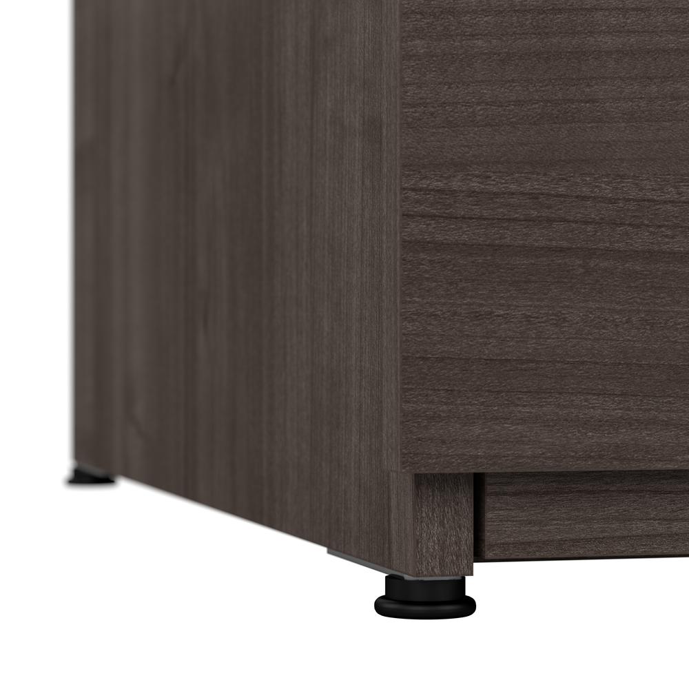 BESTAR Universel 28W Standard 2 Drawer Lateral File Cabinet in medium gray maple. Picture 3