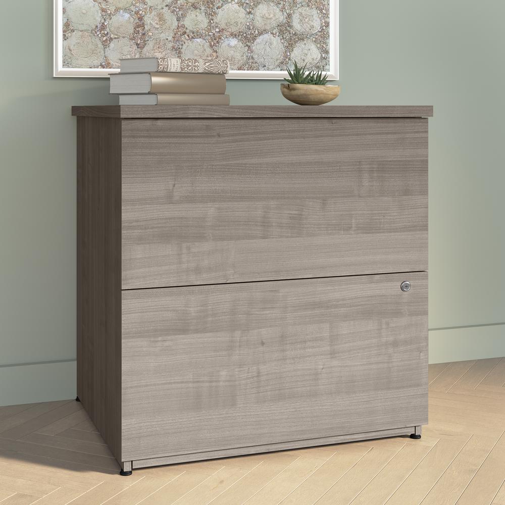 BESTAR Universel 28W Standard 2 Drawer Lateral File Cabinet in silver maple. Picture 9
