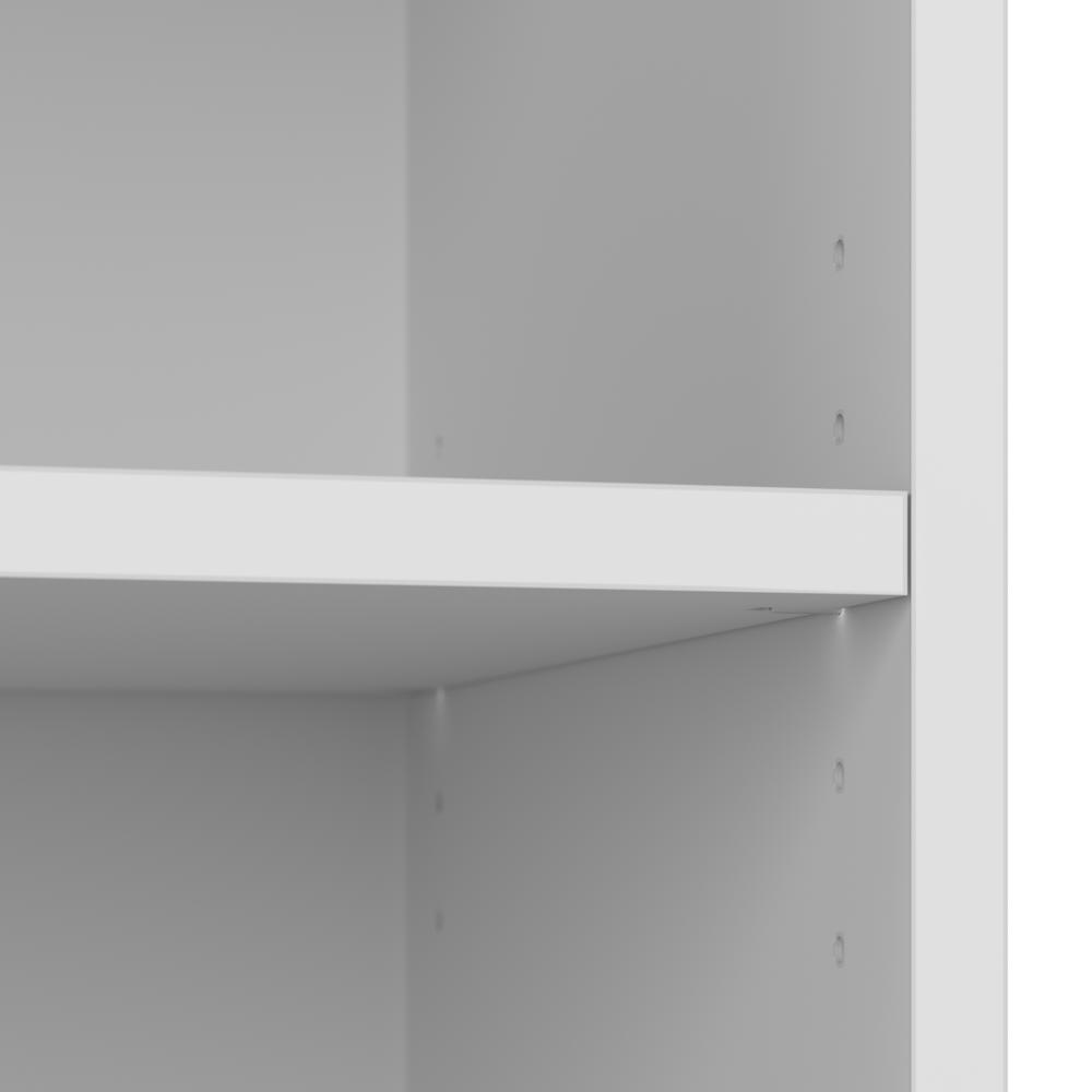 BESTAR Universel 30W Standard 5 Shelf Bookcase in pure white. Picture 2