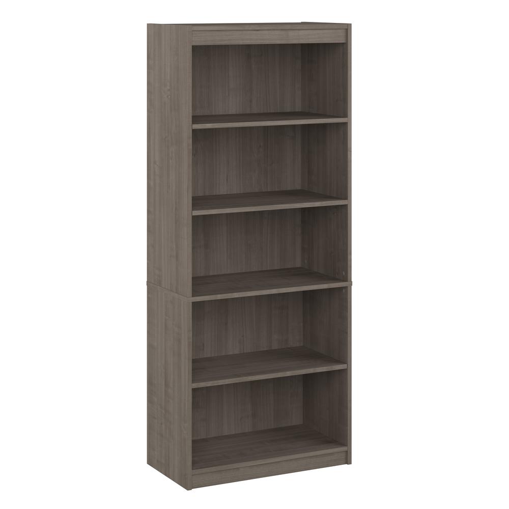 BESTAR Universel 30W Standard 5 Shelf Bookcase in silver maple. Picture 1