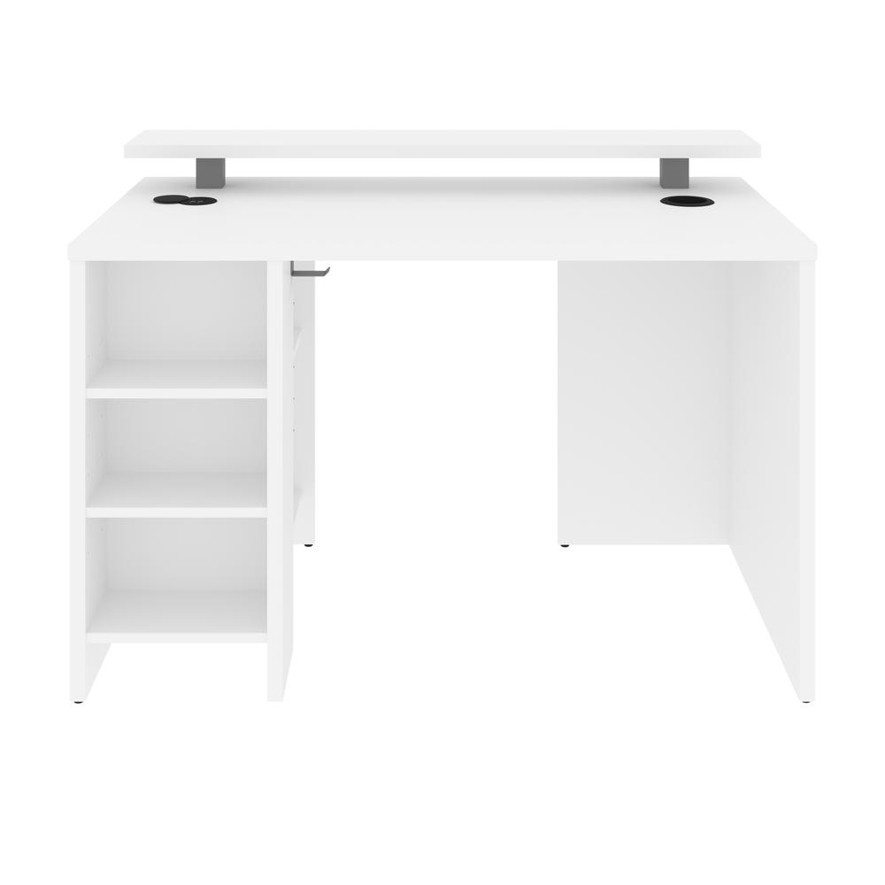 Electra  48W 48W Gaming Desk in white. Picture 8