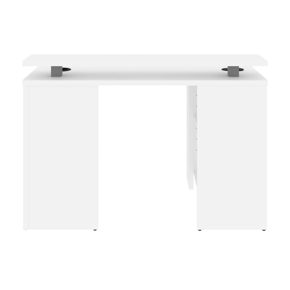 Electra  48W 48W Gaming Desk in white. Picture 10