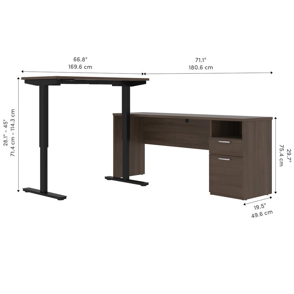 BESTAR Upstand 72W L-Shaped Electric Standing Desk in antigua. Picture 15