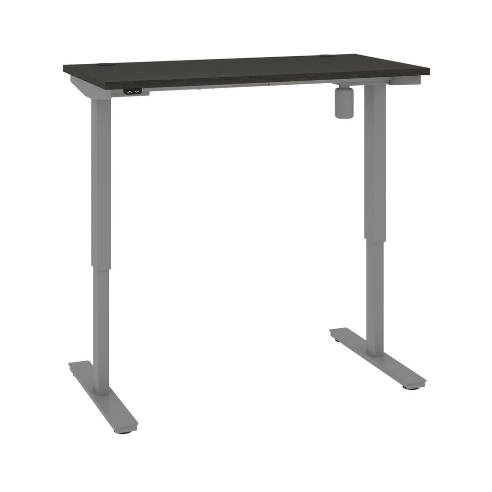 Bestar Upstand 24” x 48” Standing Desk in deep grey. Picture 1