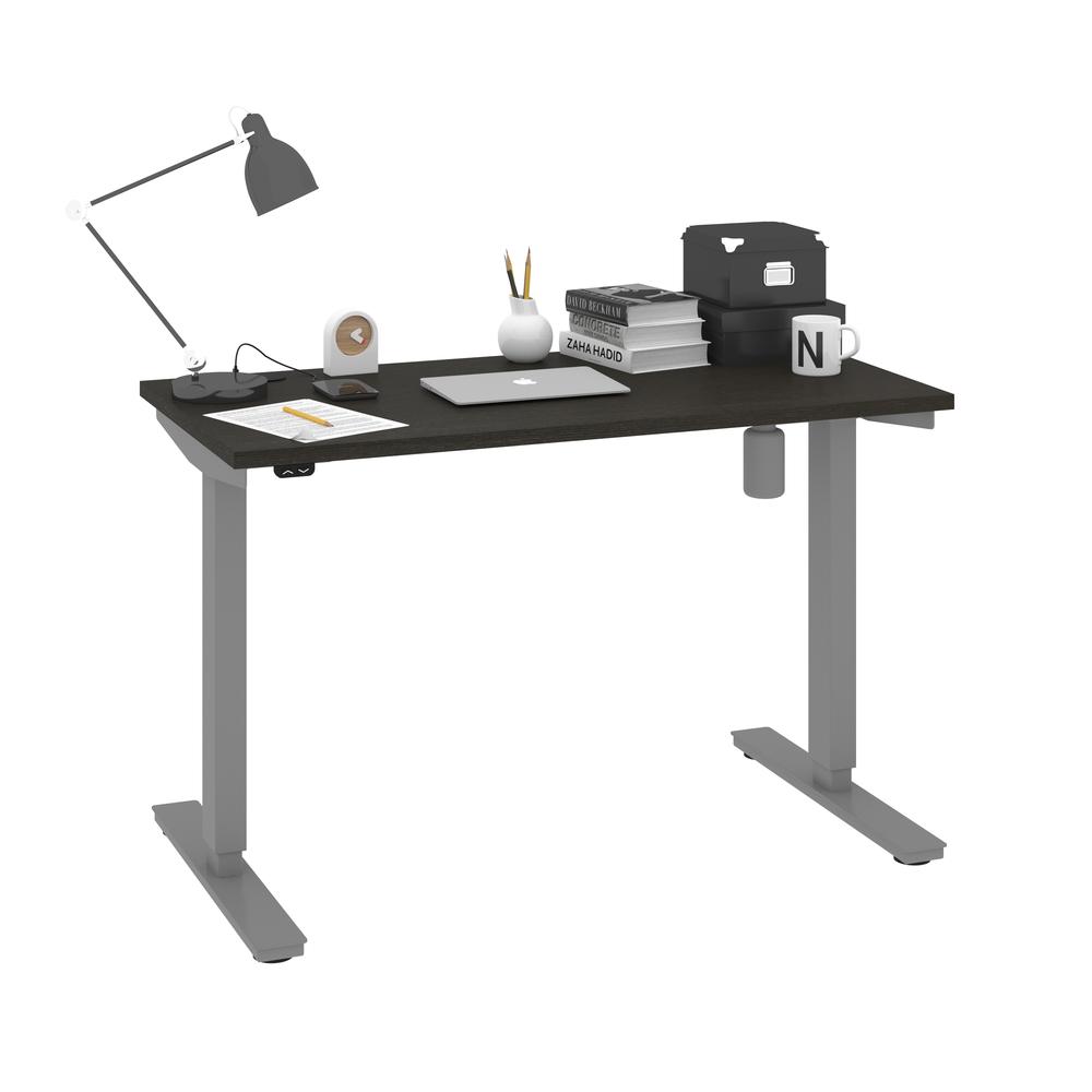 Bestar Upstand 24” x 48” Standing Desk in deep grey. Picture 2