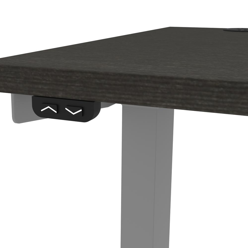Bestar Upstand 24” x 48” Standing Desk in deep grey. Picture 11