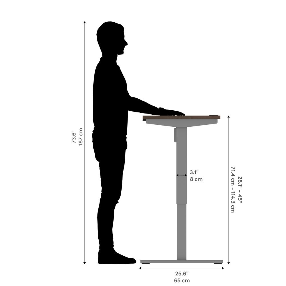 Bestar Upstand 24” x 48” Standing Desk in antigua. Picture 8