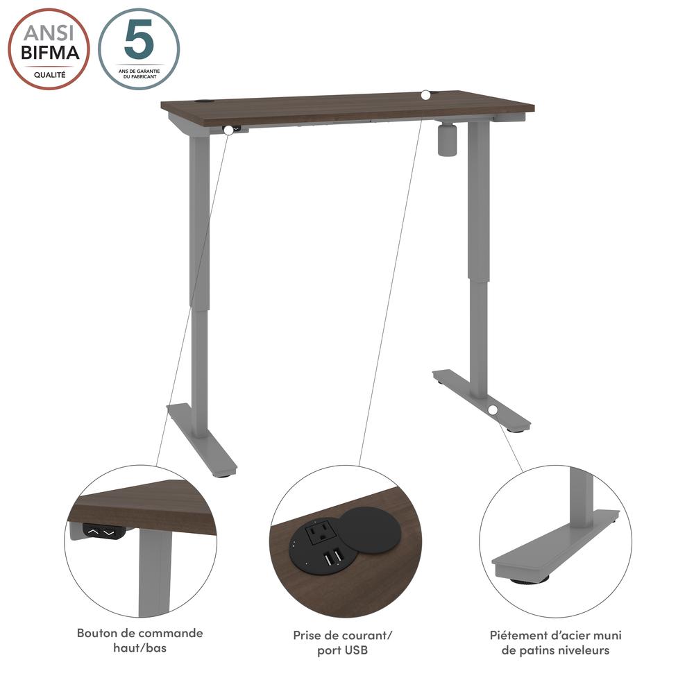 Bestar Upstand 24” x 48” Standing Desk in antigua. Picture 7