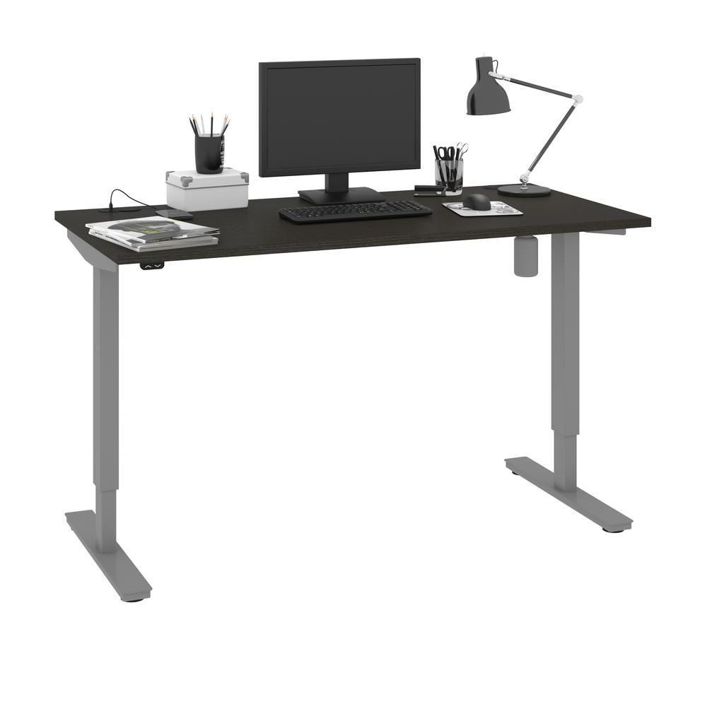 Bestar Upstand 30” x 60” Standing Desk in deep grey. Picture 2