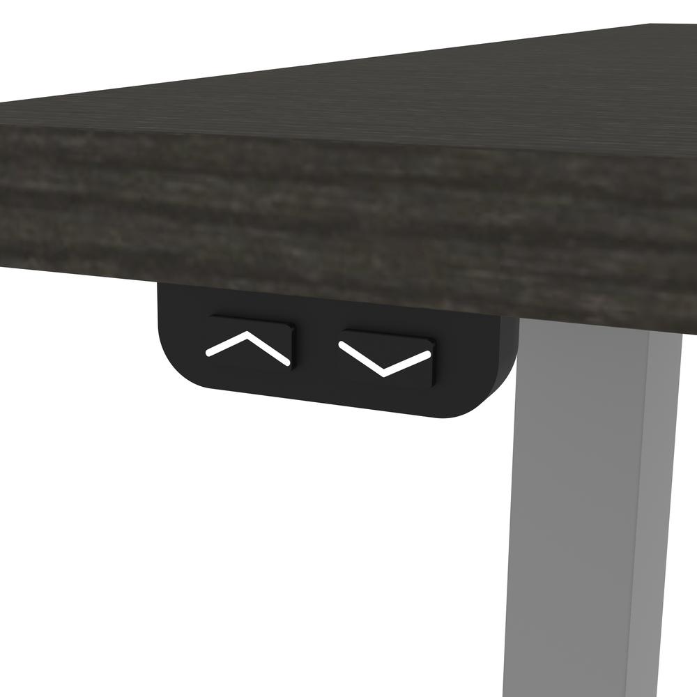 Bestar Upstand 30” x 60” Standing Desk in deep grey. Picture 9