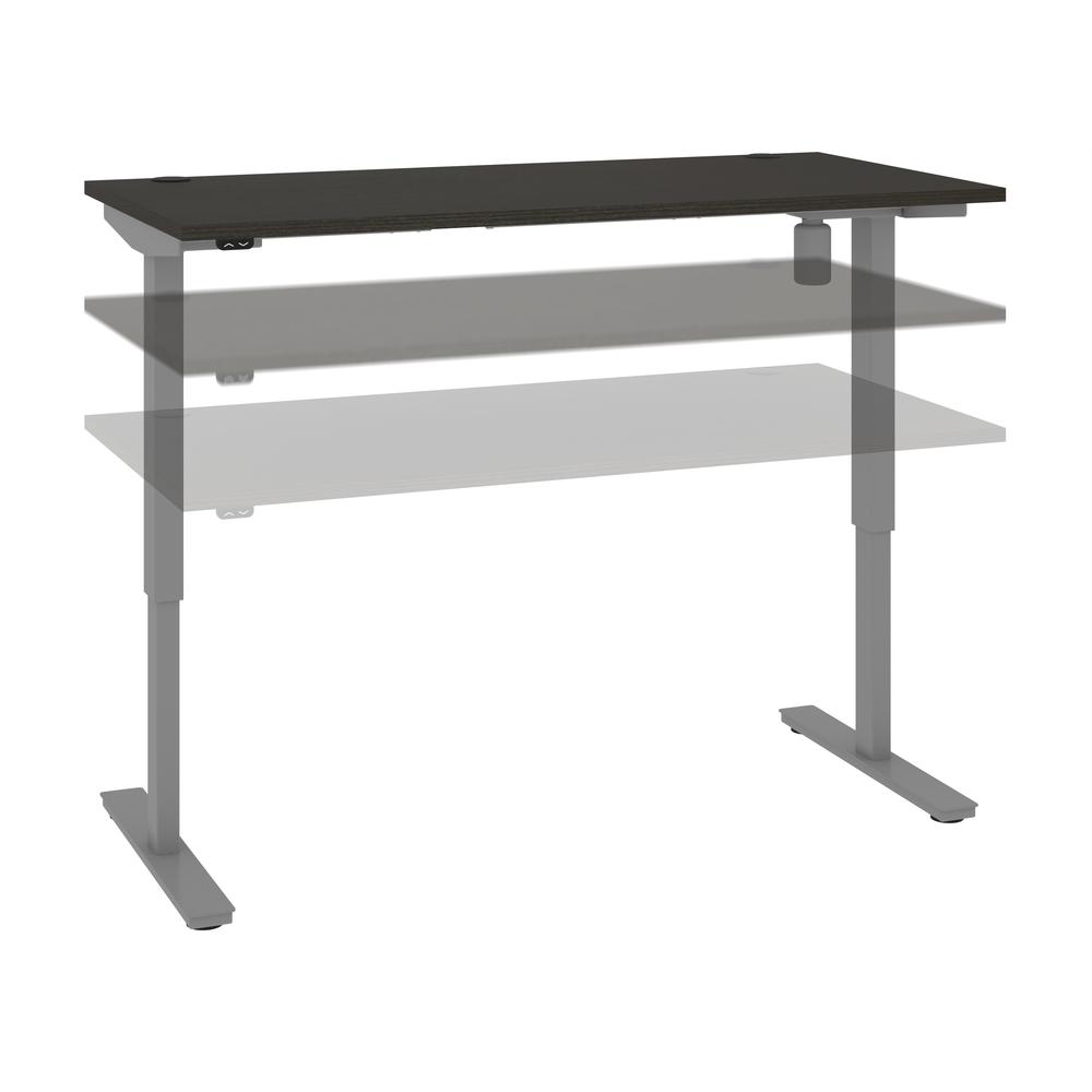 Bestar Upstand 30” x 60” Standing Desk in deep grey. Picture 12