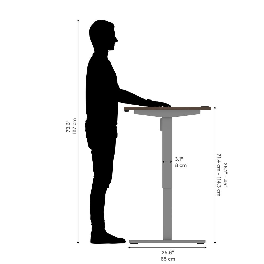 Bestar Upstand 30” x 60” Standing Desk in antigua. Picture 6