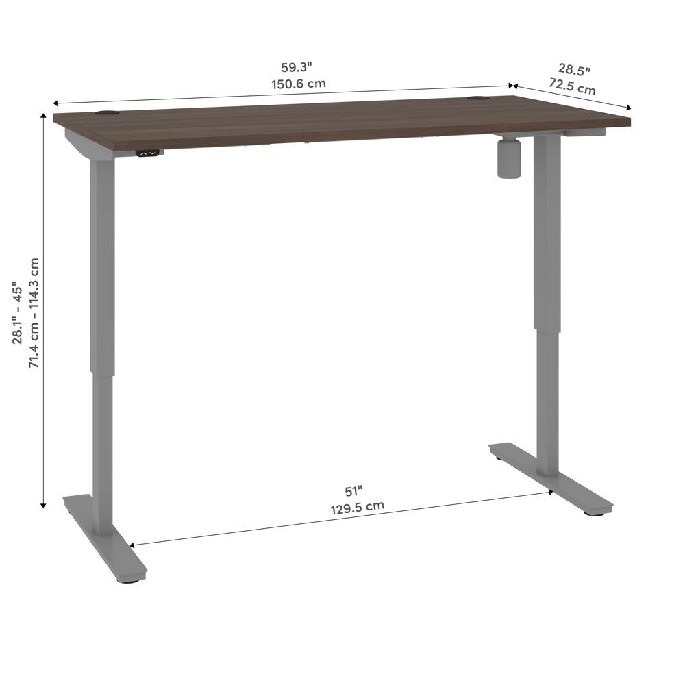 Bestar Upstand 30” x 60” Standing Desk in antigua. Picture 14