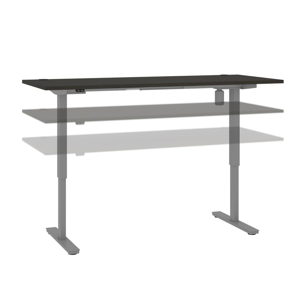Bestar Upstand 30” x 72” Standing Desk in deep grey. Picture 10