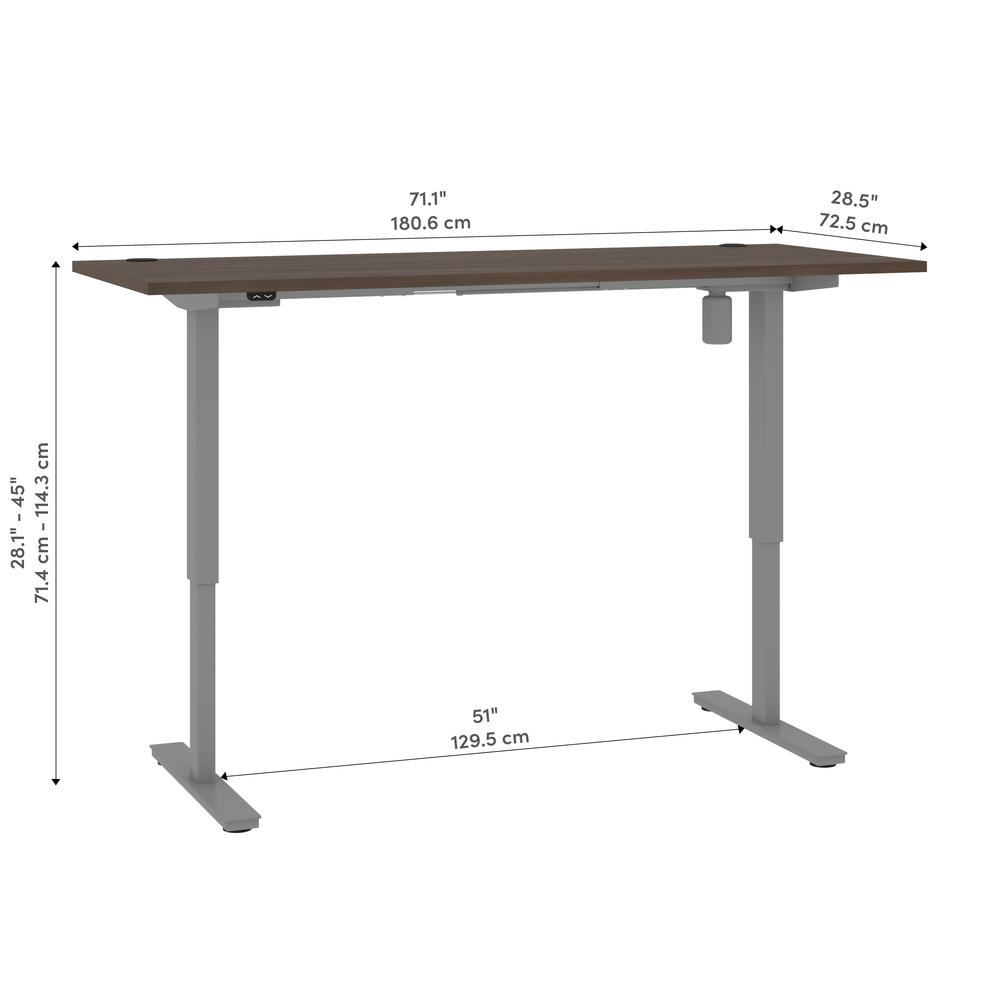 Bestar Upstand 30” x 72” Standing Desk in antigua. Picture 14