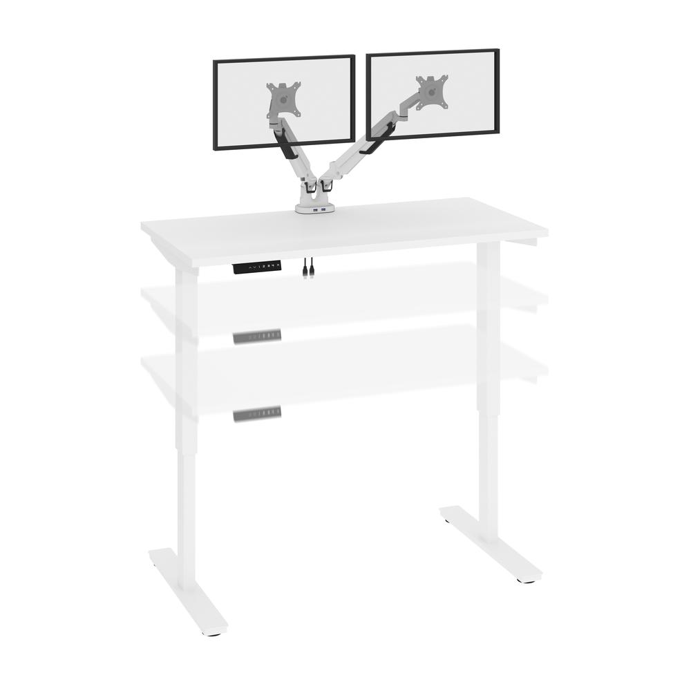 Upstand 48W x 24D Standing Desk with Dual Monitor Arm