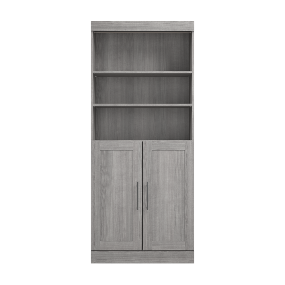 Pur 36W Closet Organizer with Doors in Platinum Gray. Picture 5