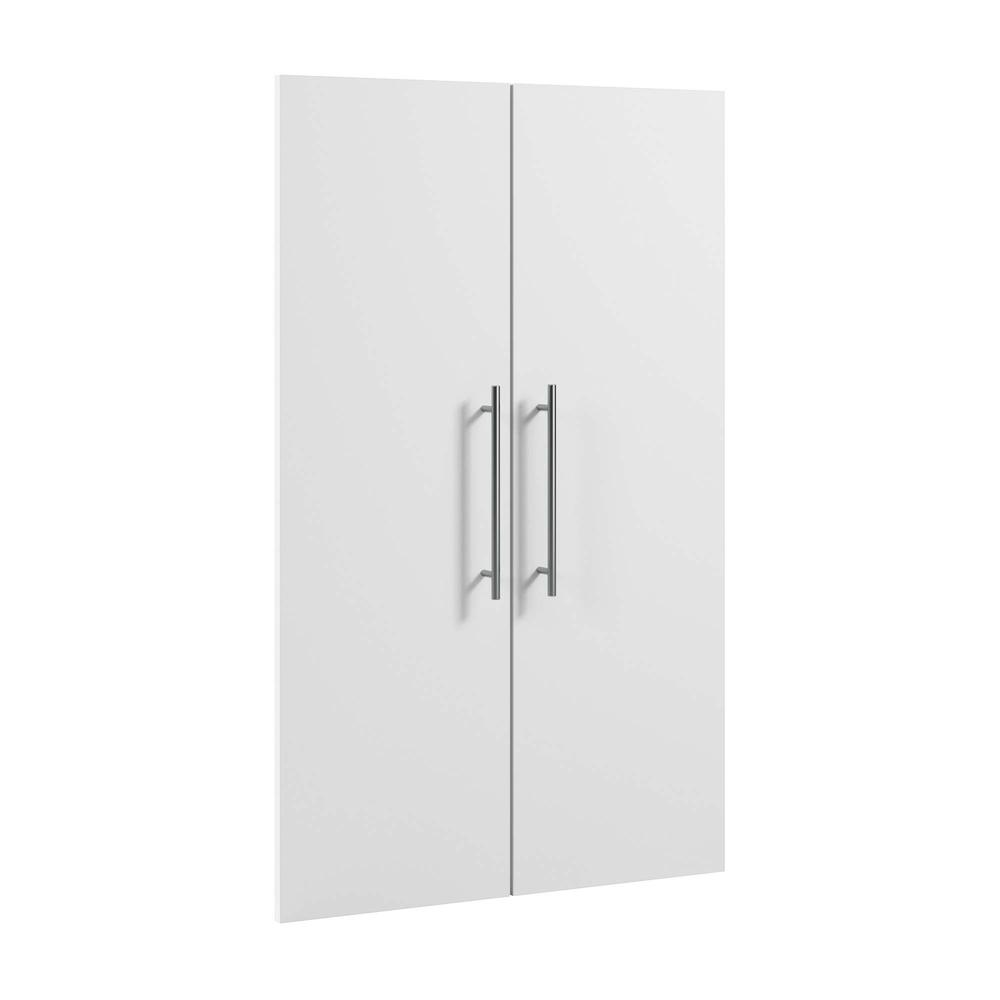 2 Door Set for Nebula Closet Organizer in White. Picture 1