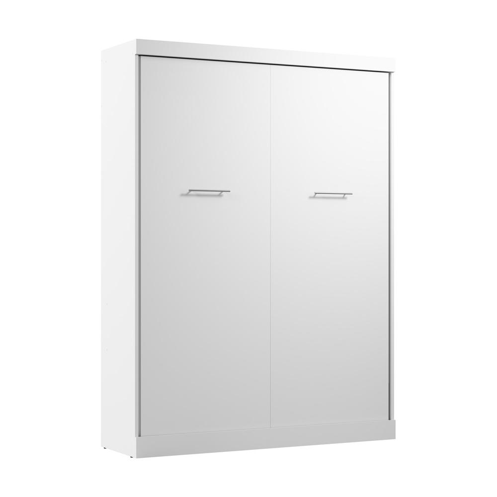 Nebula 65W Queen Murphy Bed in White. Picture 1