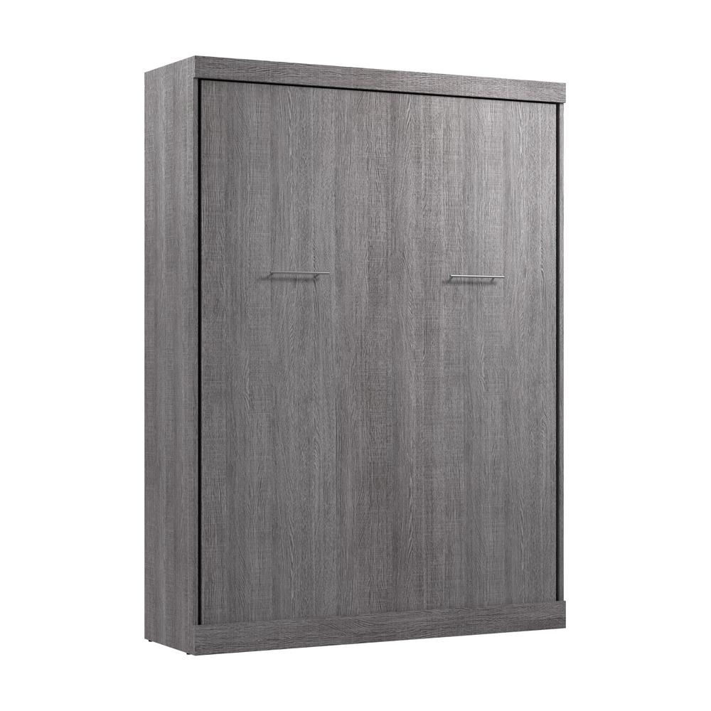 Nebula 65W Queen Murphy Bed in Bark Gray. Picture 1