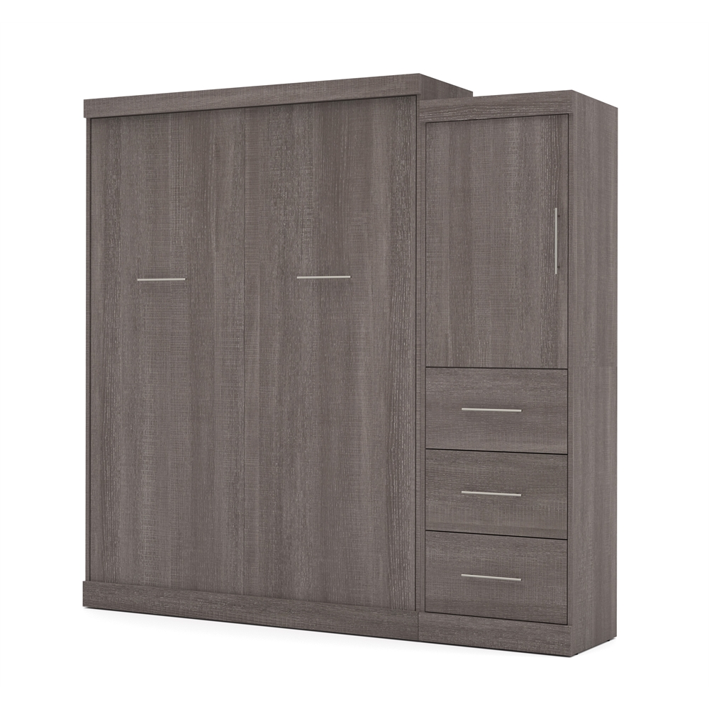 Nebula 90" Queen Wall bed kit in Bark Gray. Picture 2