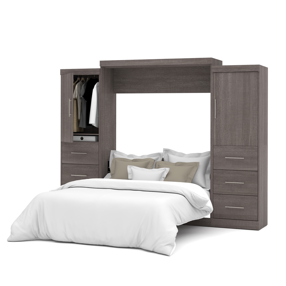 Nebula 115" Queen Wall bed kit in Bark Gray. Picture 1